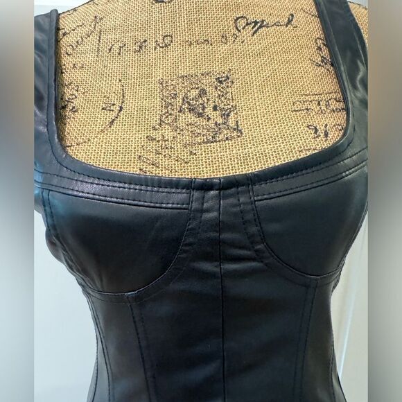 Bershka leather look dress size small - Picture 1 of 9